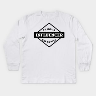 Famous Influencer Kids Long Sleeve T-Shirt